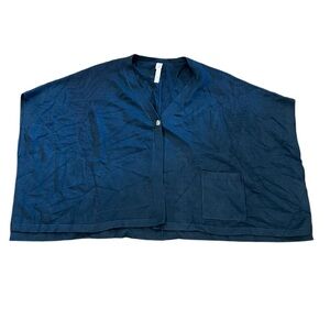 MarlaWynne navy pullover vest/poncho